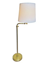Intertek - Modern Gold Tone, Adjustable Arm Floor Lamp