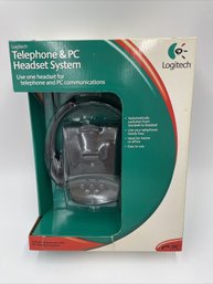 Logitech 980114 Corded Headset System Telephone & PC Automatic Switch