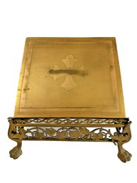 Claw Foot Brass Ornate Adjustable Bible Stand