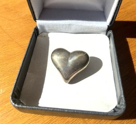 Tiffany & Co. .925 Sterling Silver Heart Pin Brooch