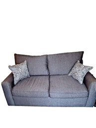 Crate & Barrel Modern Oversized Love Seat Sofa With Pull Out Sleeper Bed By Overnight Sofa Corp- Mojo Stallion