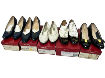 Lot Of 5 Designer Shoes:  Salvatore Ferragamo & Rangoni Shoes & Heels