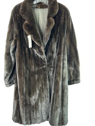 Long Fur Coat  - Believed To Be Mink