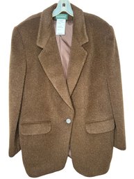 Vintage Harve Benard Wool And Alpaca Brown Jacket - New With Tags Size 14