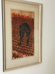 Signed Art Titled 'Lettuce Worker' #3