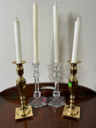 2 Sets Of Matching Candle Stick Holders