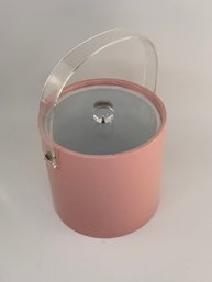 Pink Mid Century Ice Bucket