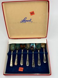 Vintage Leonard Silver Plate Spoon Set