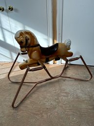 Vintage The Wonder Mare Spring Rocking Horse Toy Bounce Ride