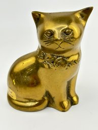 Vintage Brass Cat