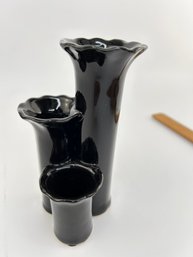 3 Tier Black Bud Vase