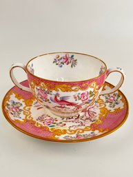 Minton Pink Tea Cup And Saucer - Hand Numbered