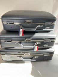 American Tourister Hard Shell Mid Century Luggage Set Of 3