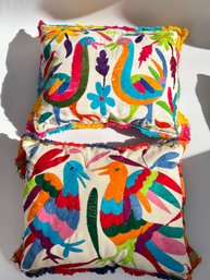 Funky & Bright Otomi Throw Pillows