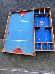 Lot Of 2 Vintage Games: Royal Skittles & Nok Hockey Boards