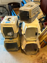 Lot Of 5 Animal Travel Kennels