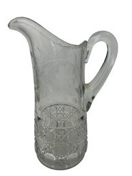 Large Crystal Daisy Flower Theme Water Pitcher