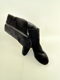 Nine West Zip Up Felt Booties Size 9M