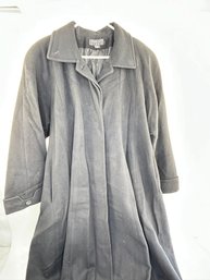 Searle Blatt Studio Cashmere Wool Blend Trench Coat-  Size 12