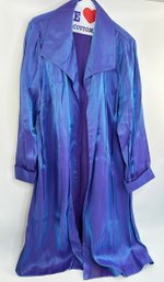 Onyx Nite By Wendye Chaitin Size 16 Iridescent Shimmer Women's Long Thin Jacket