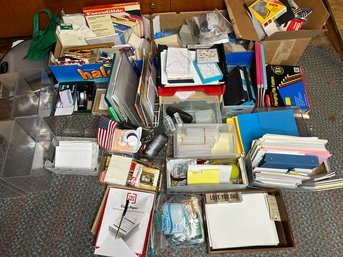 Large Lot Of Office Supplies, Stationery And Paper Goods