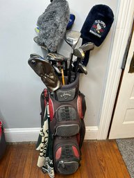 Callaway Golf Bag Loaded With Clubs, Drivers, Balls, Head Covers & Other Accessories