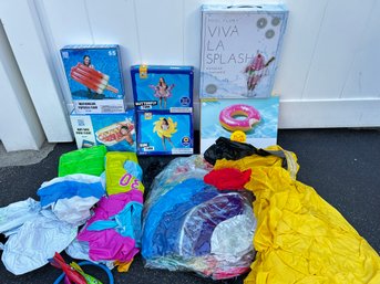 Lot Of NEW & Used Fun Pool Floats And Toys