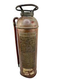 Antique Brass The Underwriters Fire Extinguisher