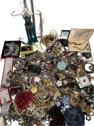 HUGE Collection Of Signed & Unsigned Fashion Jewelry