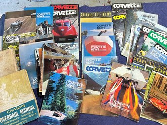 Vintage 1960's-1970's Corvette News Magazines & Car Manuals