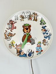 Vintage Yogi Bear Wall Clock By Telechron