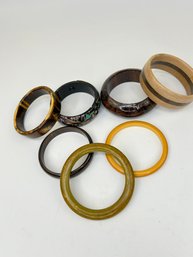 Collection Of 6 Vintage Bangle Bracelets