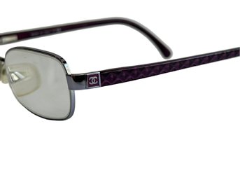 Chanel Purple Frame Prescription Eye Glasses