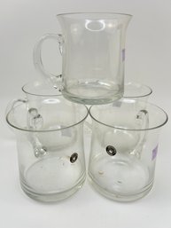 Set Of 5 Oversize Glasses Handcrafted In Romania