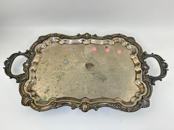 25' Large, Ornate , Footed Serving Platter