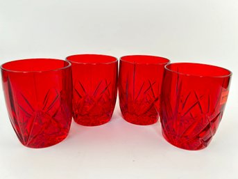 Marquis By Waterford Ruby Red Crystal Cocktail Glasses