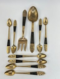 Vintage Siam Thailand Serving Flatware Set