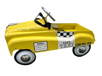 2002 In Step Metal Yellow Taxi Pedal Car