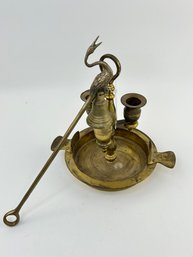 Brass Candle Holder & Snuffer