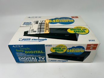 Apex Digital TV Box Converter - Watch Digital & Analog TV NEW