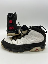 Vintage Air Jordan 9 Retro White Basketball Sneakers High-top Men's Size 13