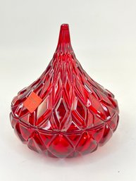 Ruby Red Godinger Gatherings Glass Bowl