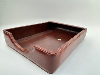 Leather Wrapped Desk Caddy