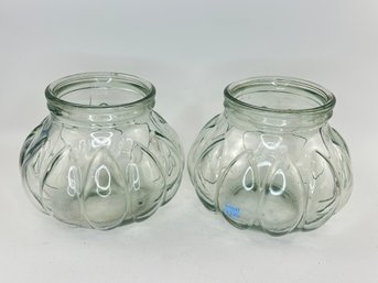 Matching Decorative Glass Jars