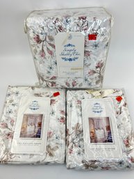 Simply Shabby Chic King Duvet Set With 2 Balloon Shades