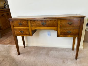 English Style Five-Drawer Console Table / Writing Desk