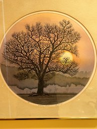 Framed & Matted 'Autumn Sun' Pencil Signed G. Hardy