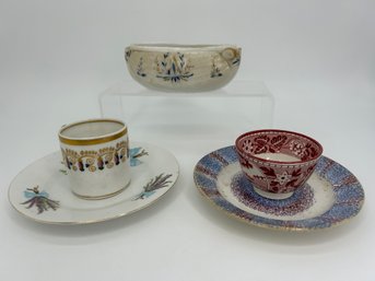 Antique & Vintage Mixed Collection Of Victoria China And Unidentified Tableware Pieces