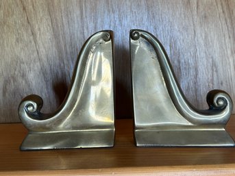 Weighted Brass Book Ends