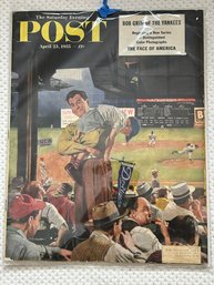 1955 Saturday Evening Post Magazine Bob Grim Of The Yankees Magazine